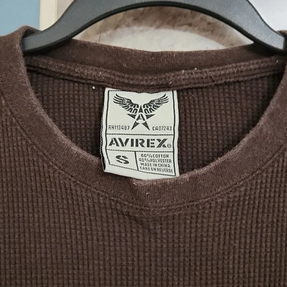 Avirex Vintage Skull with wings Crewneck Sweater Small Blokecore Bikercore Y2K - Picture 3 of 8